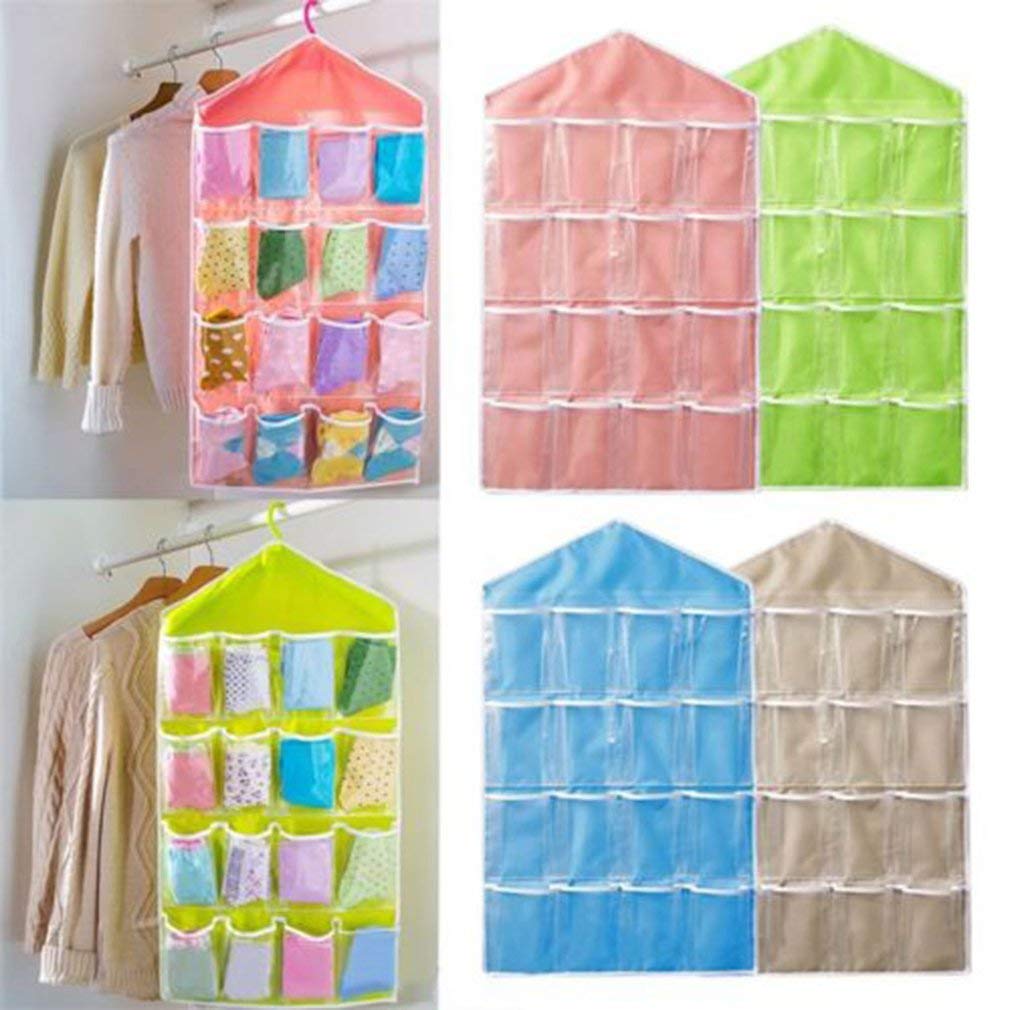 Multi-Functional Foldable Hanging 16 Grid Storage Bags