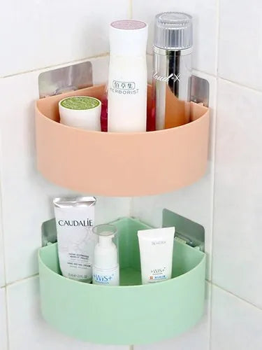 Bathroom Corner Round Rack Organizer