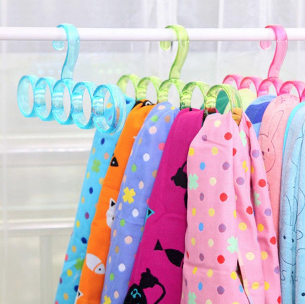 5 Ring Hanger Closet Scarf Organizer