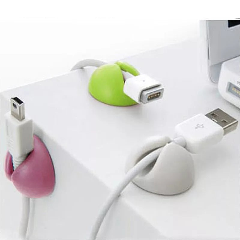 5Pcs Set Wire Clip Organizer Cable Manager for Mouse USB Keyboard Lines