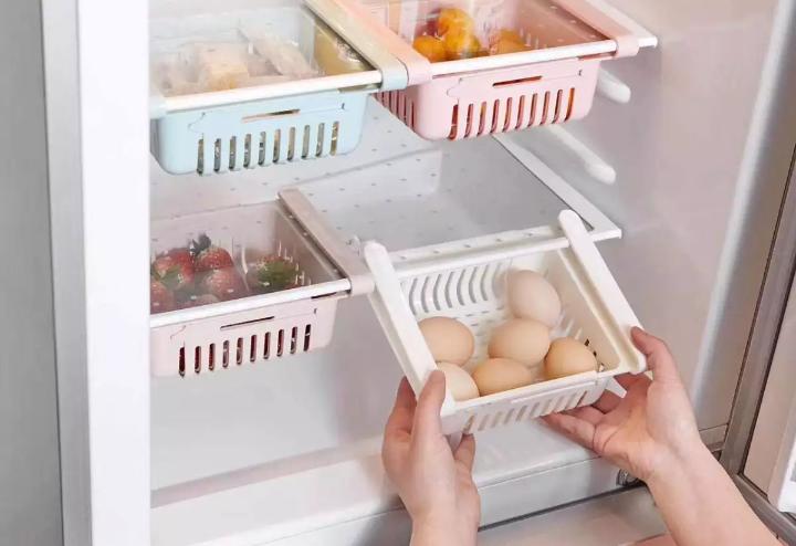 Storage Basket Expandable Fridge Storage Rack