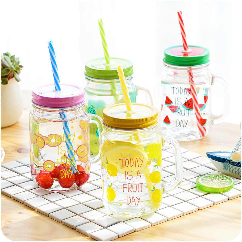 Glass Fruity Mason Jar Resistant