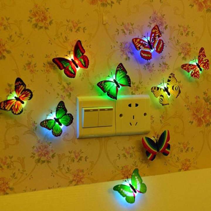 LED Butterfly Wall Night Light Stickers