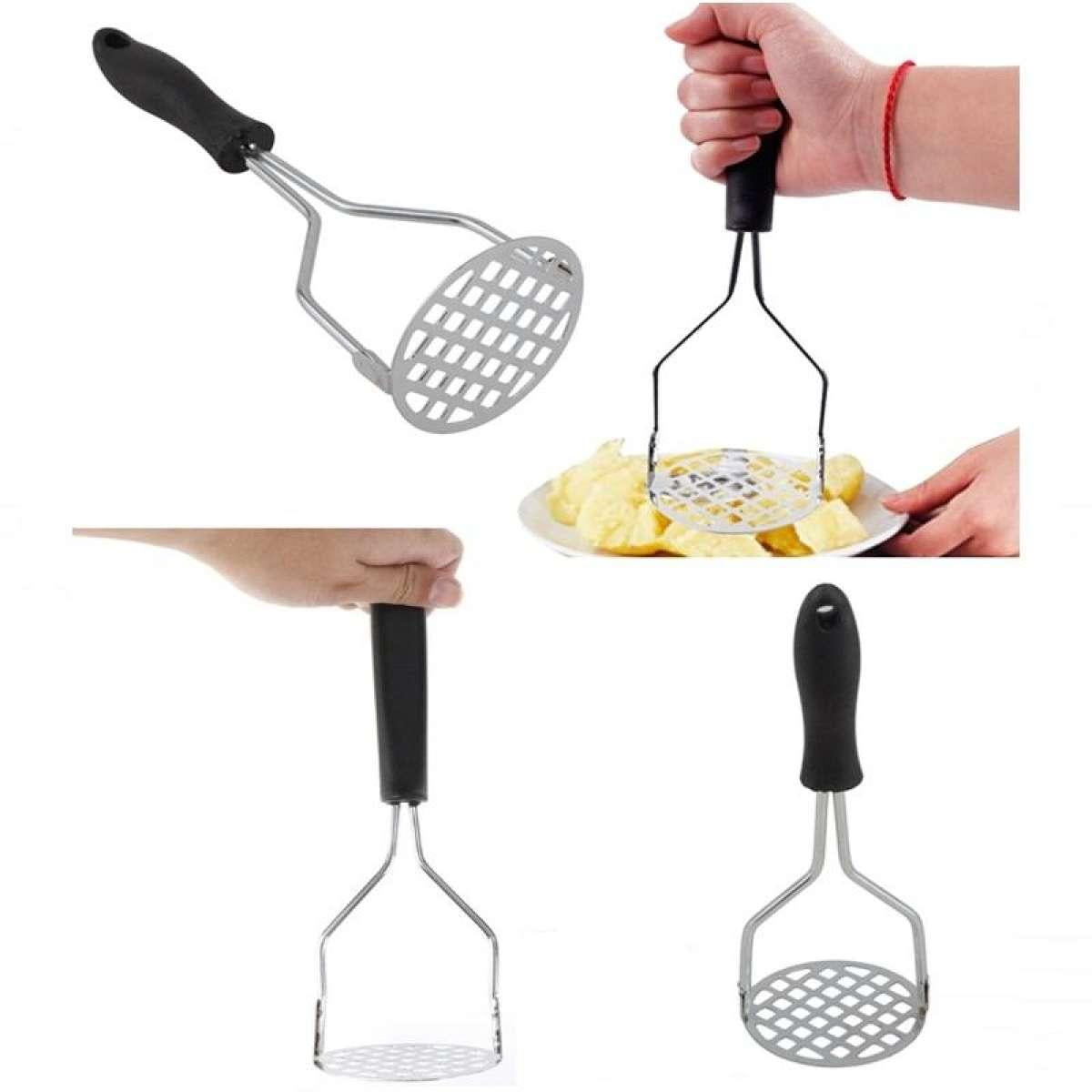 Stainless Steel Potato Masher & Peeler Heavy Steel