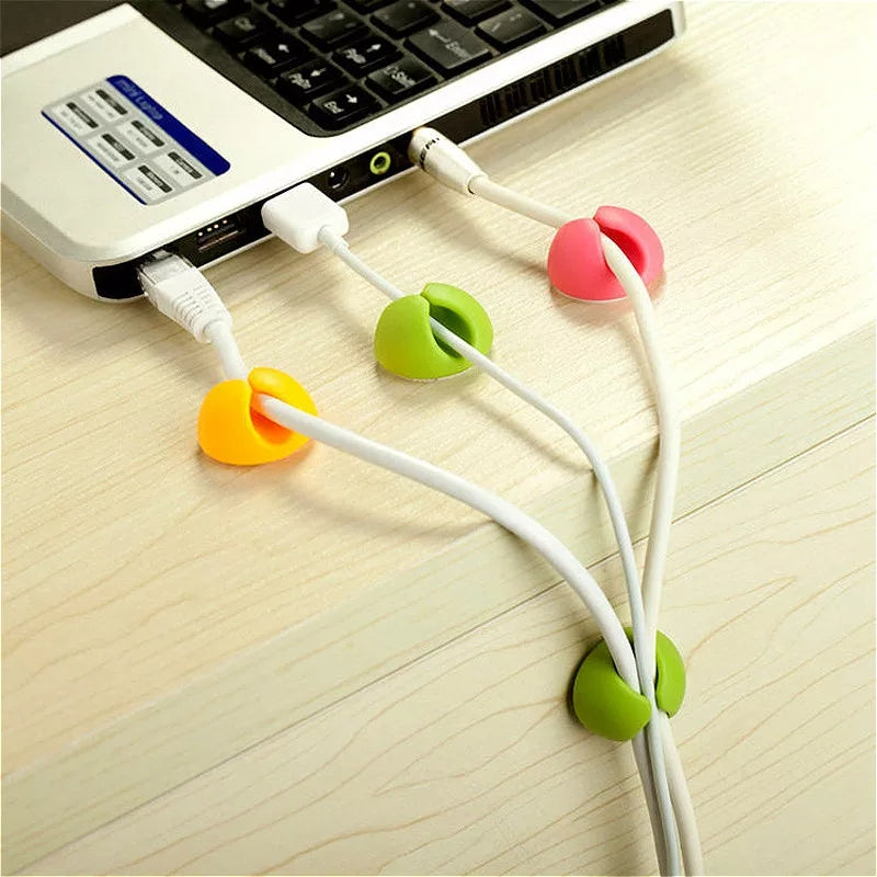 5Pcs Set Wire Clip Organizer Cable Manager for Mouse USB Keyboard Lines