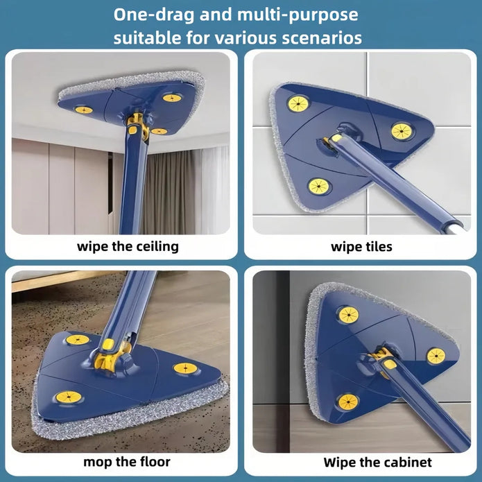 360° Rotatable Adjustable Cleaning Mop Extendable triangle