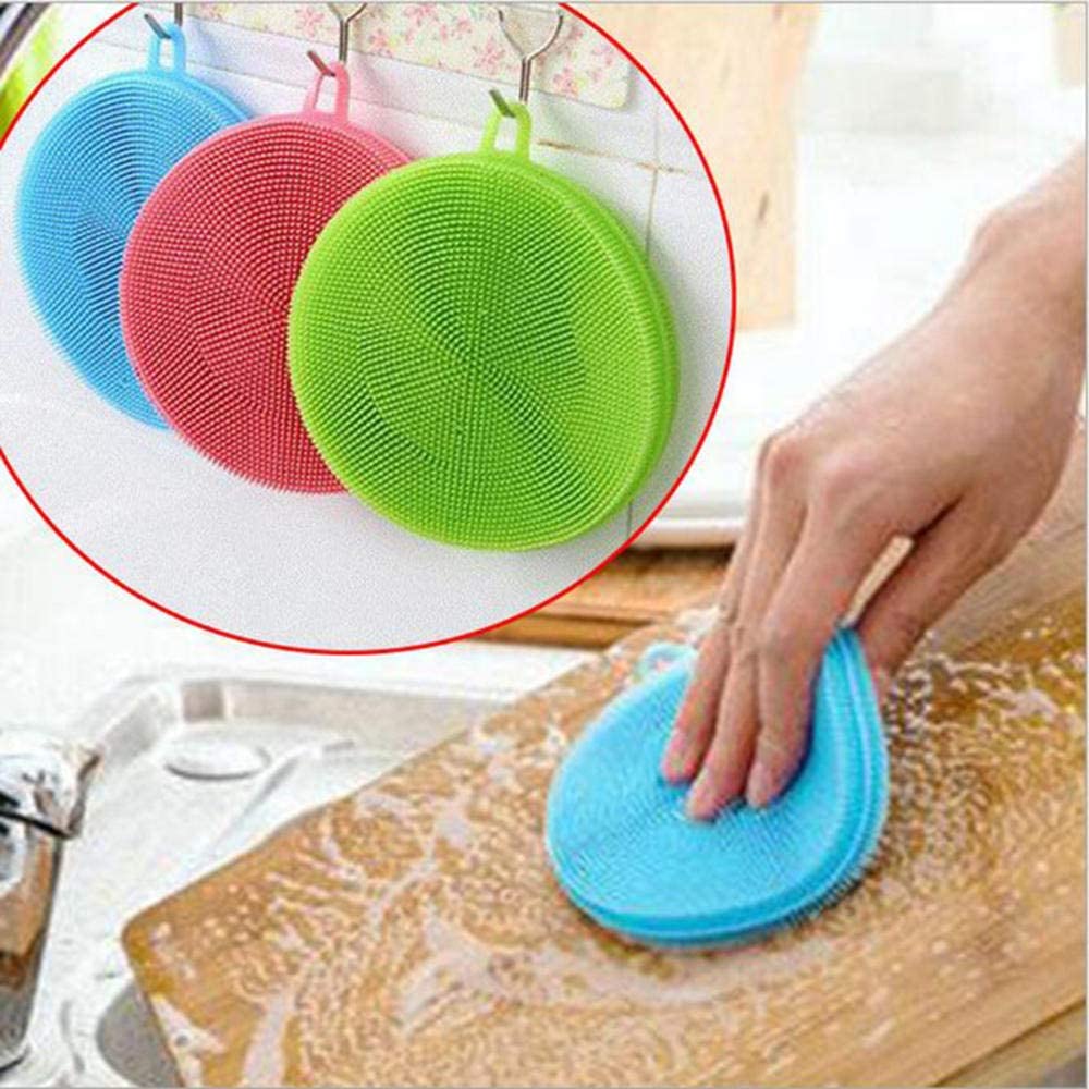 Magic Silicone Scrubber Dish Washing Sponge