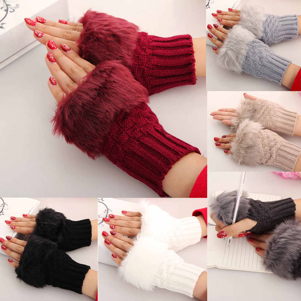 Fancy Winter Wool Gloves for Women