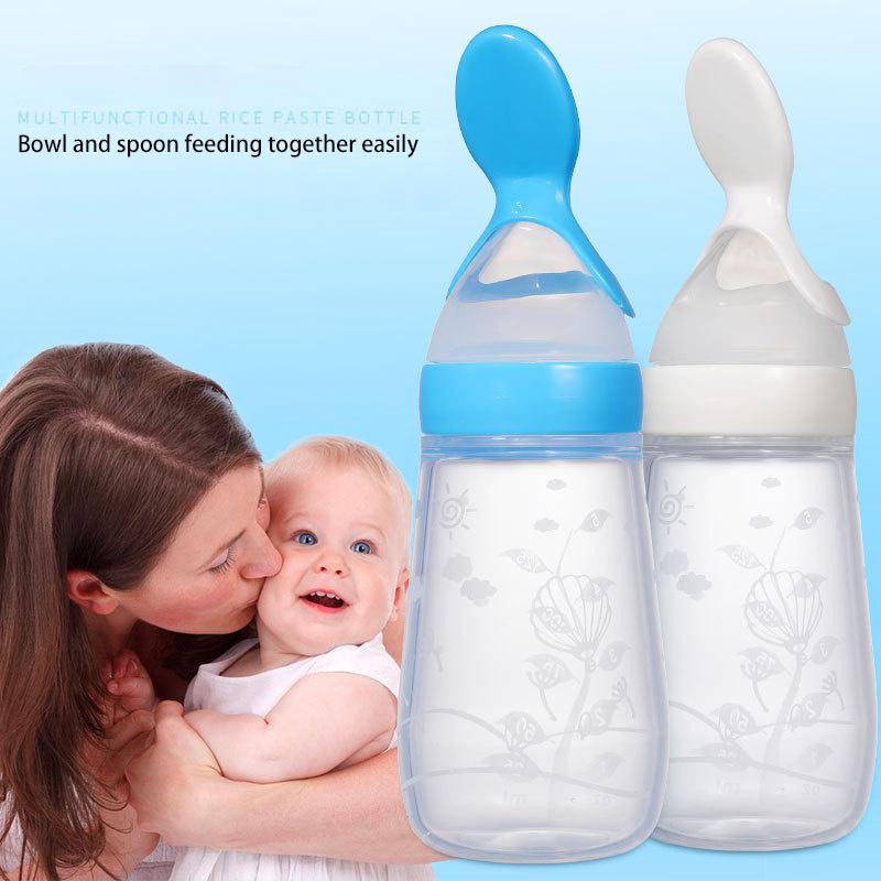 Baby Spoon Feeder Squeezy Silicone