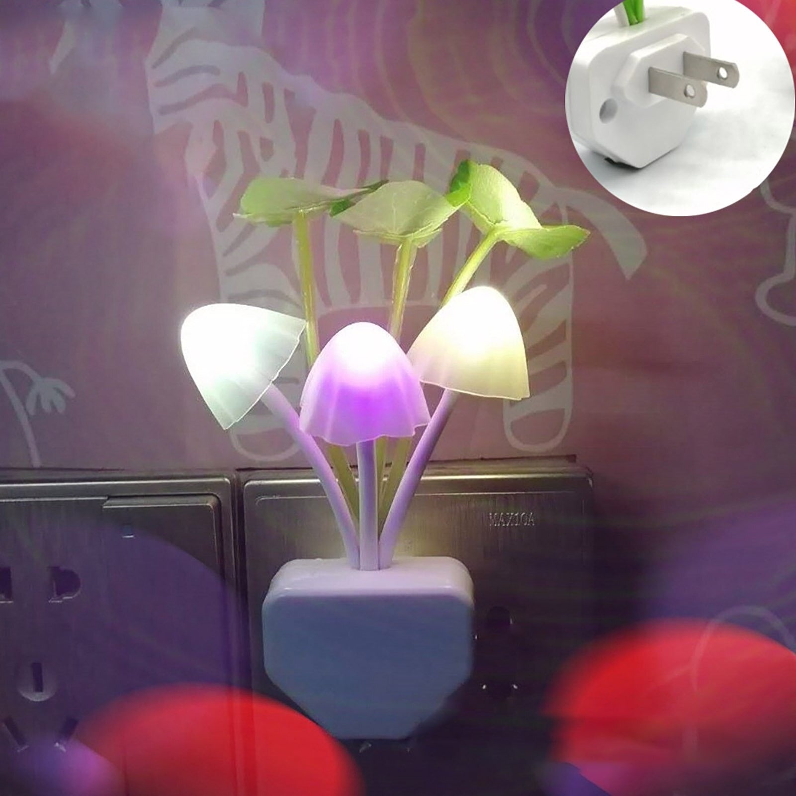 New LED Sensor Flower Mushroom Lamp