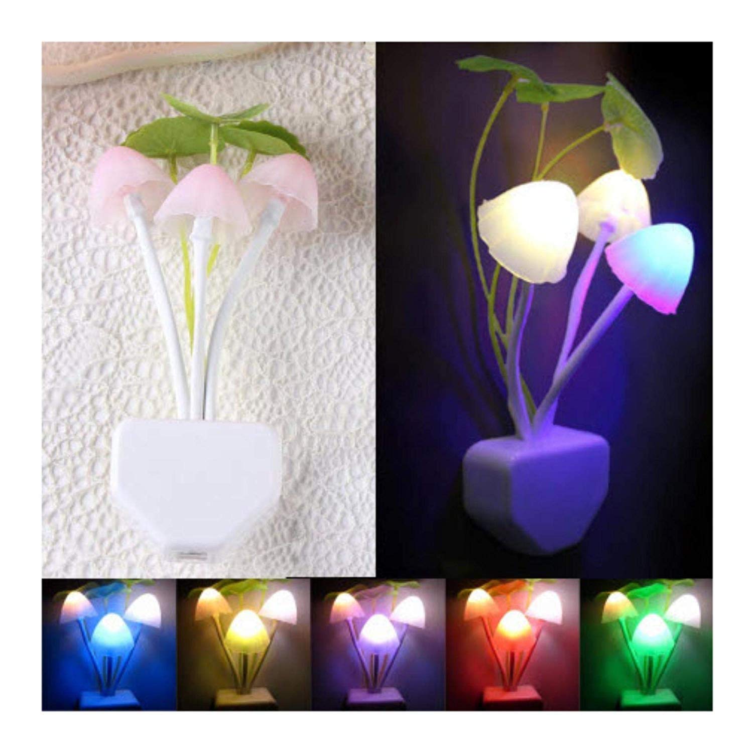 New LED Sensor Flower Mushroom Lamp