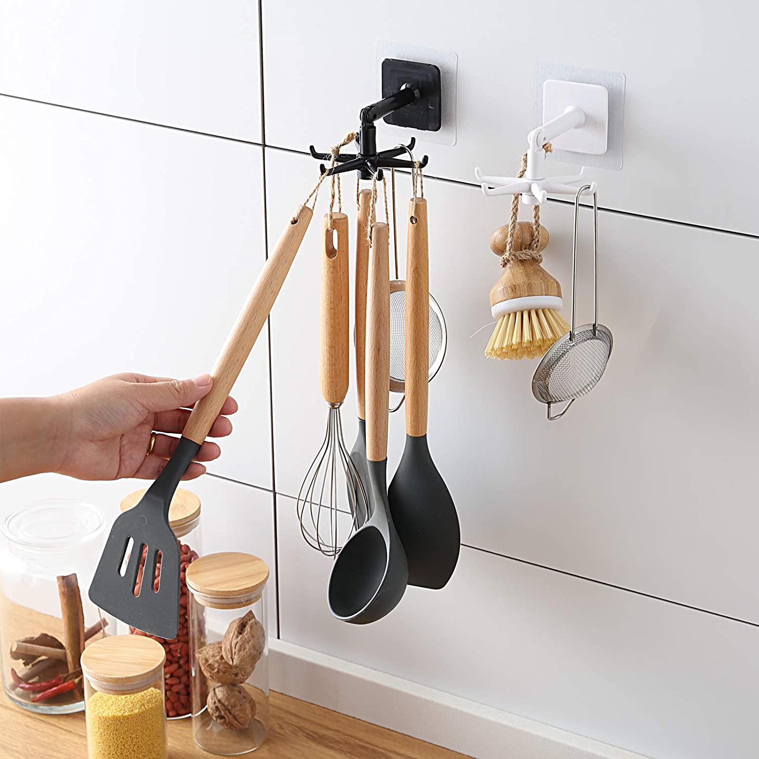 Kitchen Rotating Hook Storage Hanger