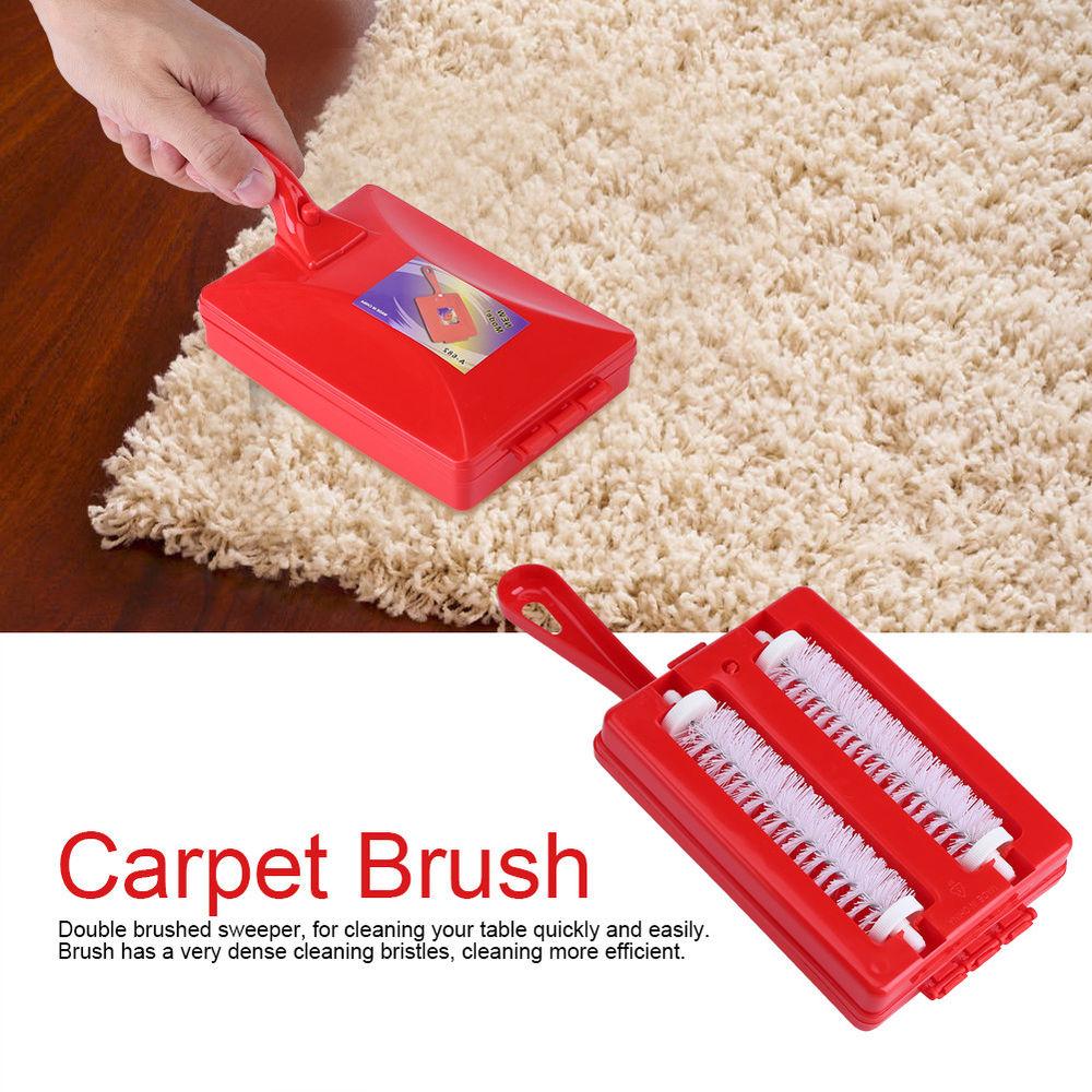 2 Brushes Heads Handheld Carpet Sweeper