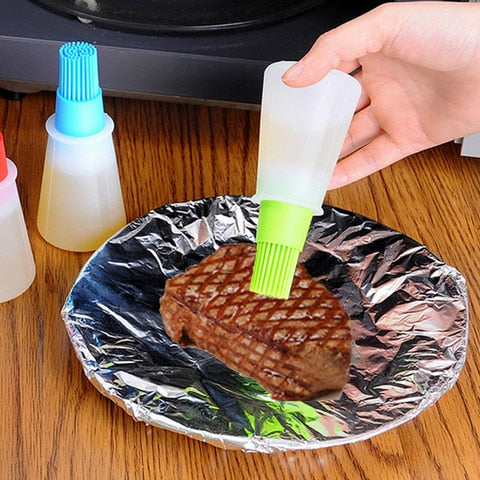 Grill Oil Bottle with Brush