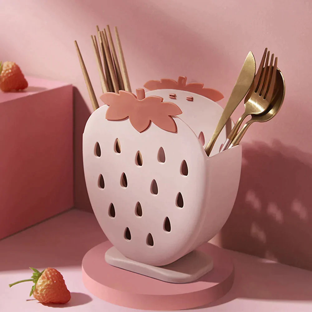 Plastic Strawberry Chopstick holder