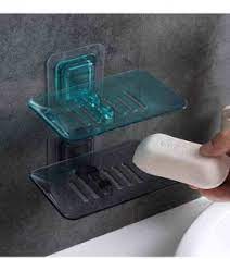 Wall mounted acrylic soap holder