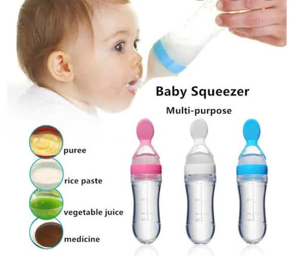 Baby Spoon Feeder Squeezy Silicone