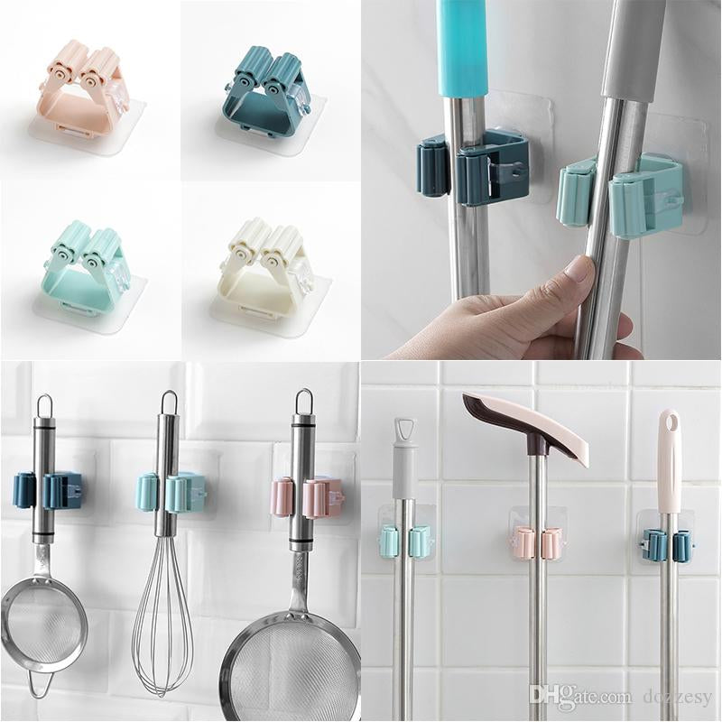 Wall Mounted Mop Organizer Stick Holder