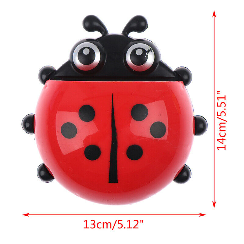 Ladybug Wall Toothbrush Holder