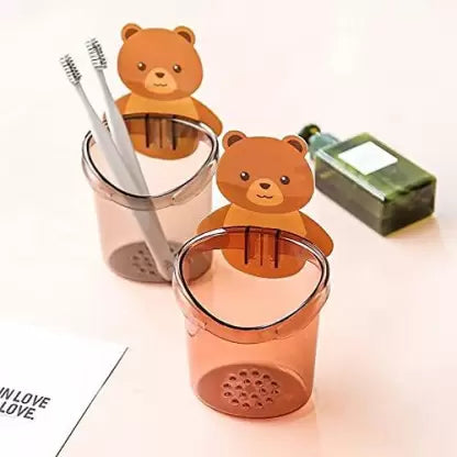 Toothbrush Holder Bear Storage